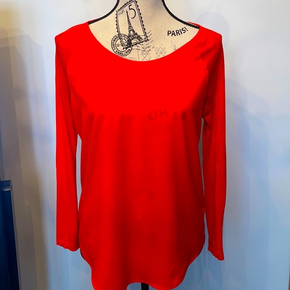 •PICK 3 for $20 👚Cherry orange French connection blouse S - Picture 1 of 6